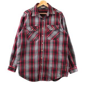 Vintage Carhartt Rugged Outdoor Flannel Shirt  Long Sleeve Button Up‎ L